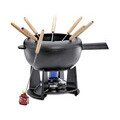 Fonduegarnitur 20cm schwarz matt Spring