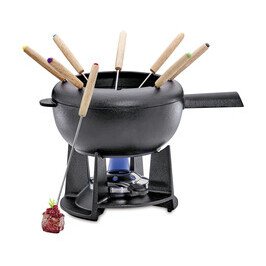 Fonduegarnitur 12-tlg. Saas-Fee schwarz Spring