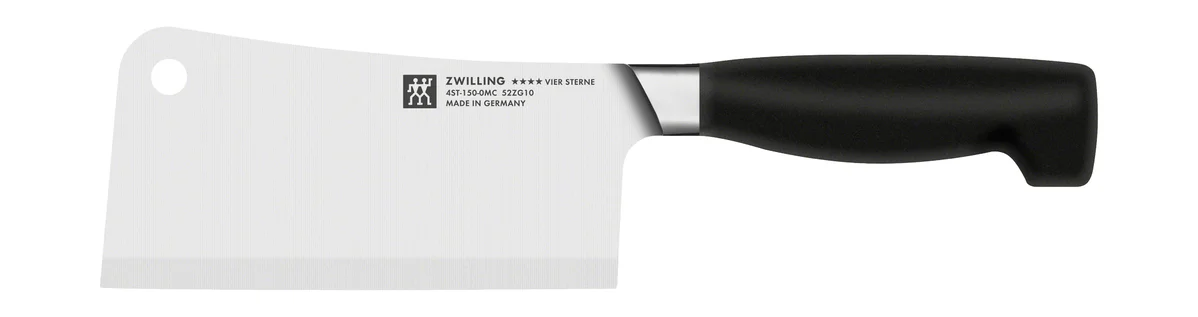 Vier Sterne Hackmesser 15 cm schwarz