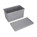 Toastbrotform mit Deckel 22x12x11 cm We love baking grau Städter