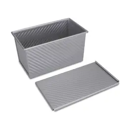 Toastbrotform mit Deckel 22x12x11 cm We love baking grau Städter