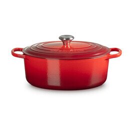 Bräter m.D. oval 31 cm Guss Signature kirschrot Le Creuset