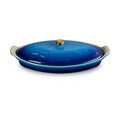 Fischbackform 34cm m.Deckel Tradition azur Le Creuset