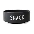 Snackschüssel Snack 5 cm schwarz Design Letters