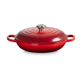 Gourmet-Profitopf mit Deckel 30 cm Signature Kirschrot Le Creuset