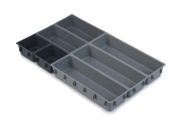Schubladenorganizer 7tlg. grau DrawerStore