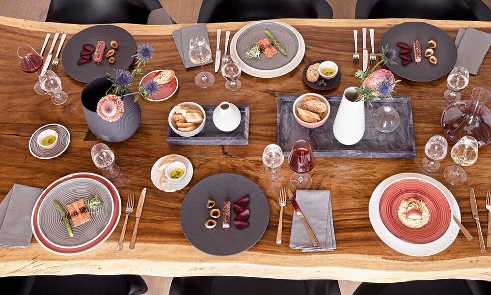 tischwelt-villeroy-und-boch-manufacture-geschirr-porzellan-gedeckter-tisch-essen-geniessen