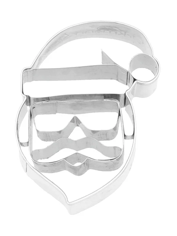Präge-Ausstecher Cool Santa 6,5 cm edelstahl