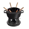 Fondue-Set 10-tlg. schwarz Staub
