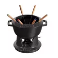 Fondue-Set 10-tlg. schwarz Staub