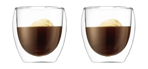 Kaffeeglas 2er-Set Pavina klar
