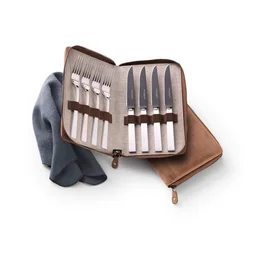 Grillset 8-tlg Frozen Black Riva 150 g versilbert Robbe & Berking
