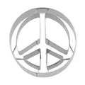 Präge-Ausstecher Peace 6 cm edelstahl RBV Birkmann