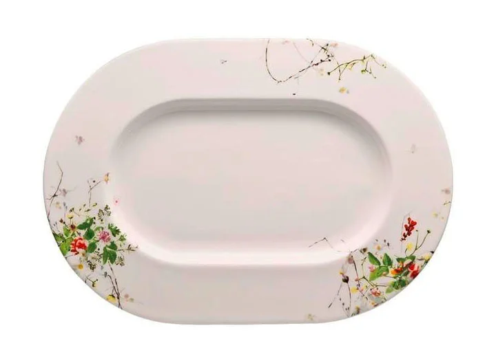 Platte 34 cm Brillance Fleurs Sauvages