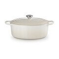 Bräter m.D. oval 33 cm Guss Signature meringue Le Creuset