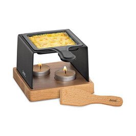 Käse-Raclette für 1 12x12 cm Gourmet schwarz Spring