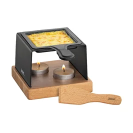 Käse-Raclette für 1 12x12 cm Gourmet schwarz Spring