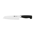 Santokumesser 18cm mit Kullenschliff Vier Sterne Zwilling