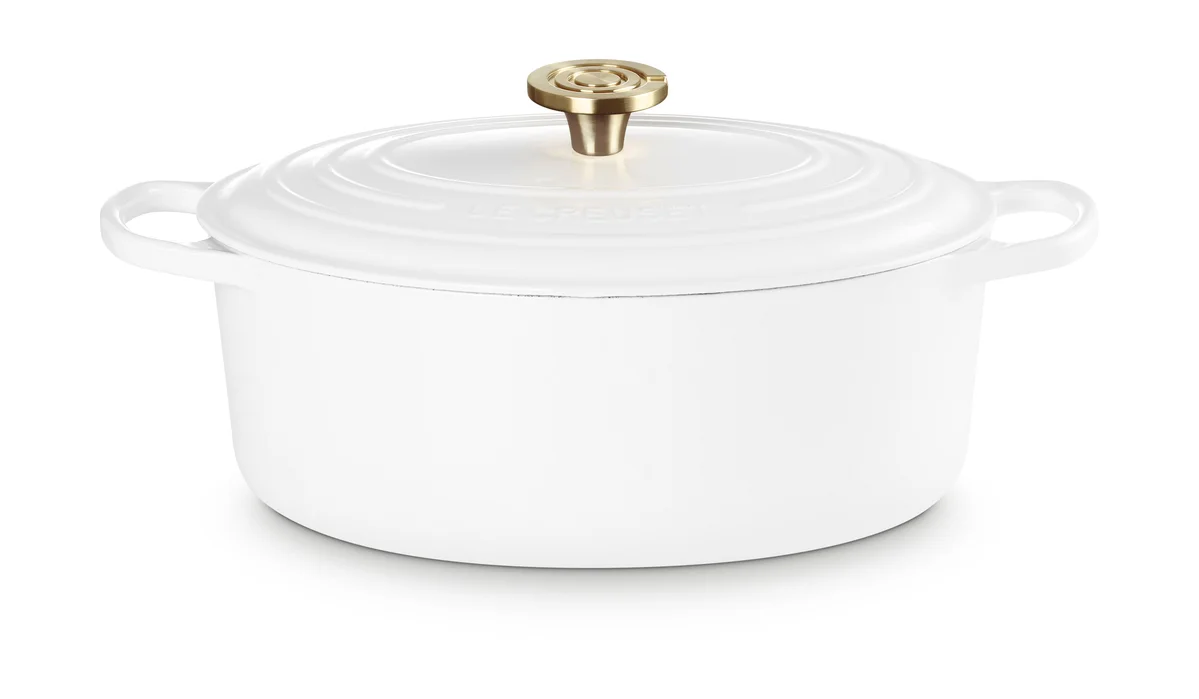 Ovaler Bräter 31cm White Gusseisen - Signature