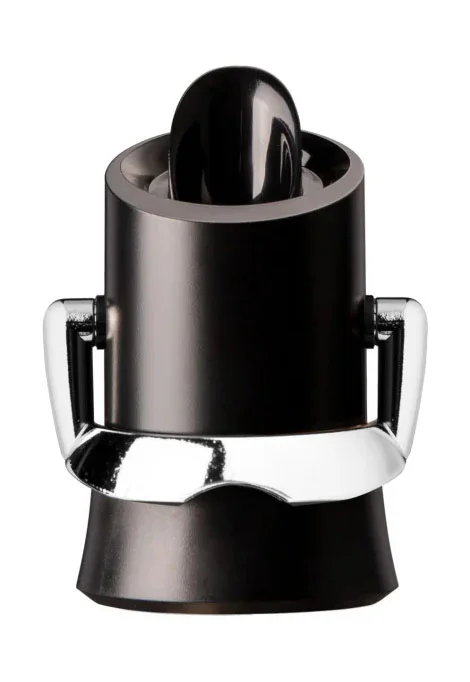 Champagnerverschluss und -Ausgießer 11 cm schwarz