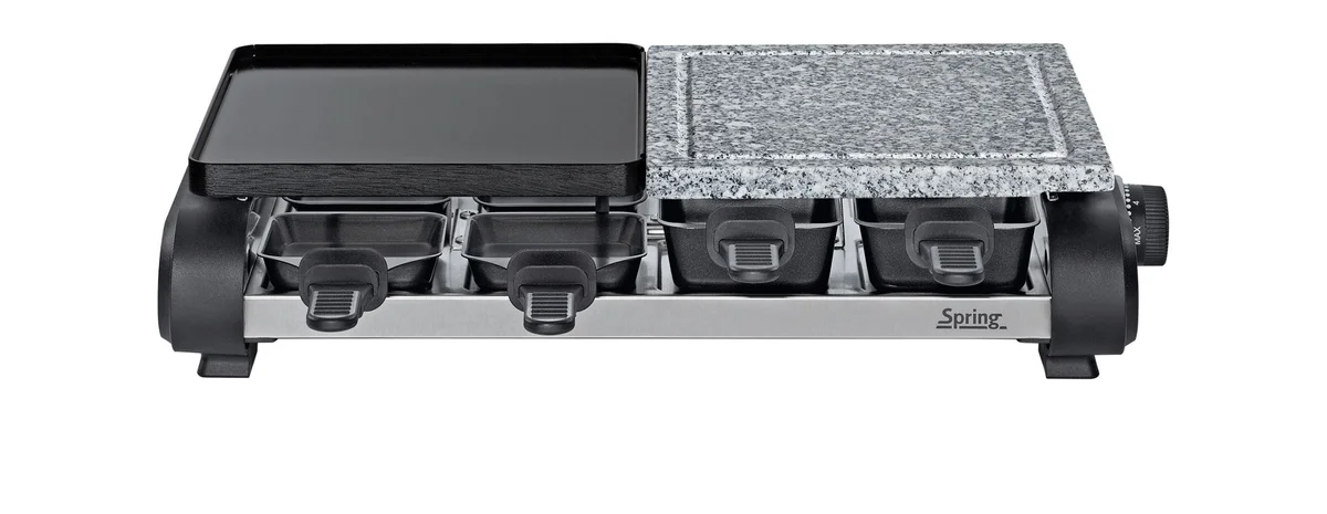 Raclette für 8 47x22 cm Basic schwarz