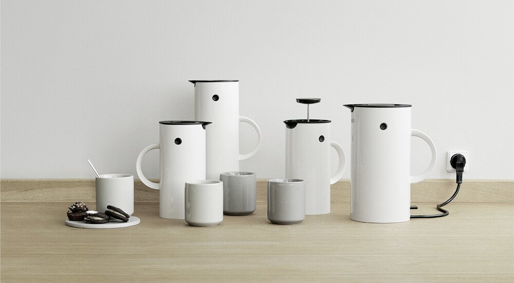 SEO Stelton Ästhetik Funktion Isolierkanne Kaffee Wasserkocher Design Minimalismus Teesieb