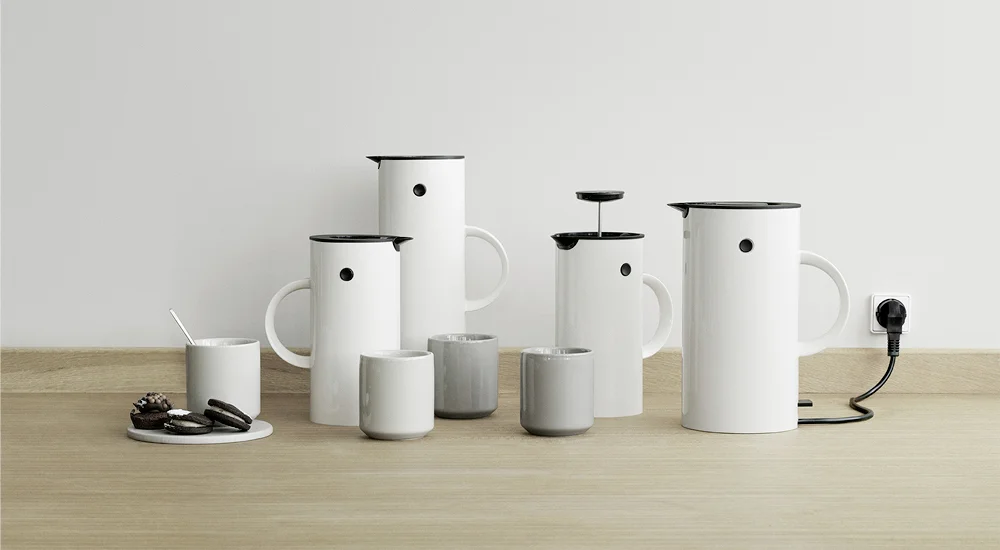 SEO Stelton Ästhetik Funktion Isolierkanne Kaffee Wasserkocher Design Minimalismus Teesieb