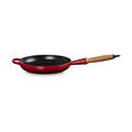 Bratpfanne 24cm m. Holzgriff kirschrot Guss Le Creuset
