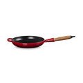Bratpfanne 24cm m. Holzgriff kirschrot Guss Le Creuset
