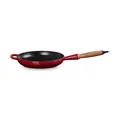 Bratpfanne 24cm m. Holzgriff kirschrot Guss Le Creuset