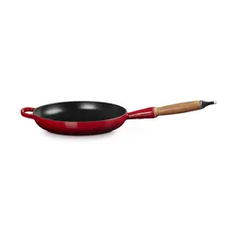 Bratpfanne 24cm m. Holzgriff kirschrot Guss Le Creuset