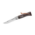 Taschenmesser N°08 8,5 cm Baroudeur schwarzbraun Opinel