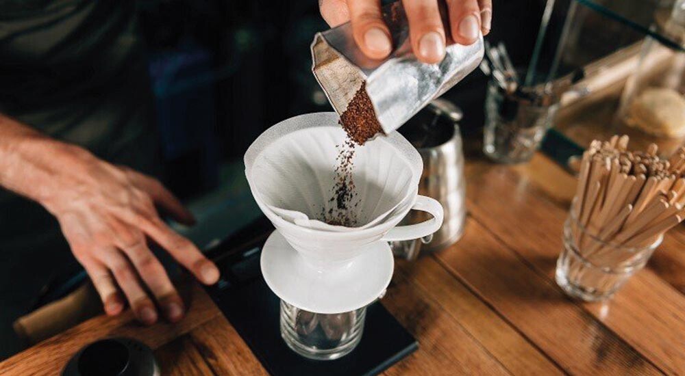 Kaffeefilter-Porzellan