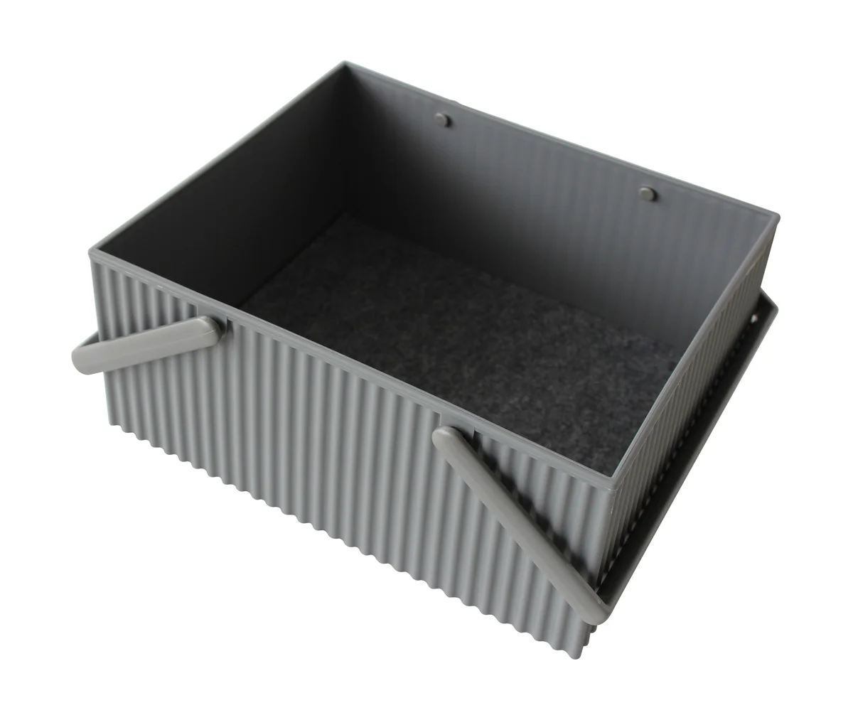 Korb L 25x27x13 cm Omnioffre grau