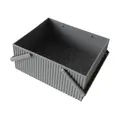 Korb L 25x27x13 cm Omnioffre grau Hachiman