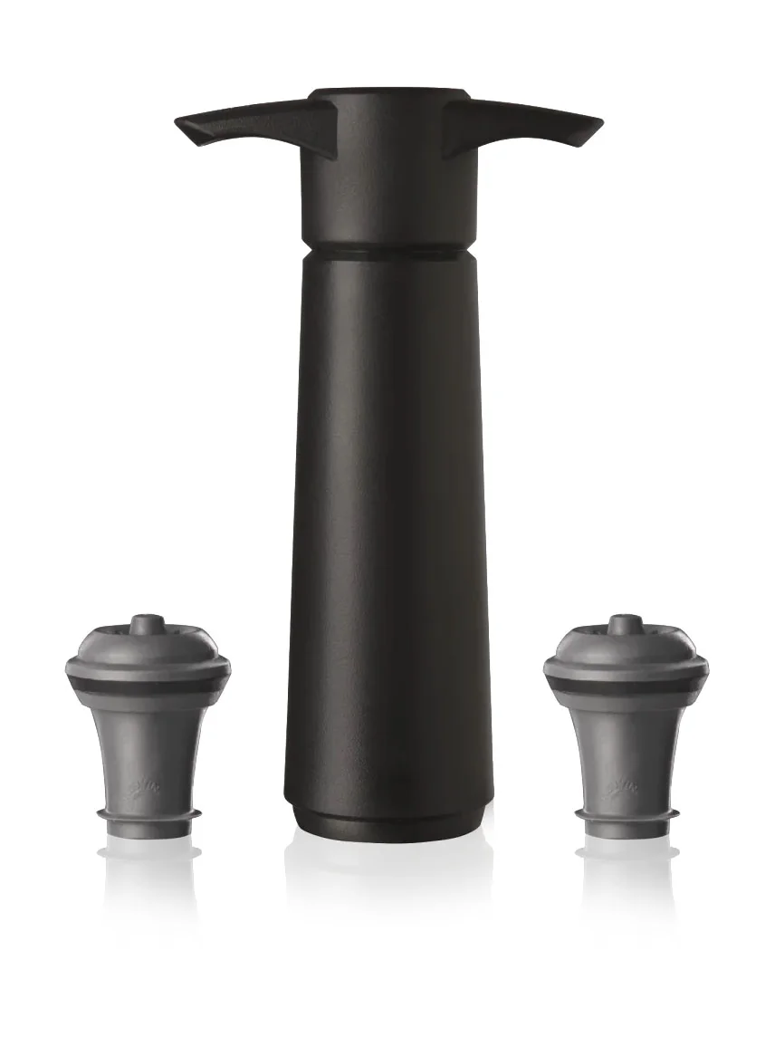 Wine Saver Vakuum-Set 3-tlg. schwarz