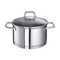 Fleischtopf 20 cm Edelstahl Wega      mit Glasdeckel Schulte-Ufer