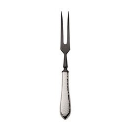 Tranchiergabel 25 cm Martelé Frozen Black 150 g versilbert Robbe & Berking