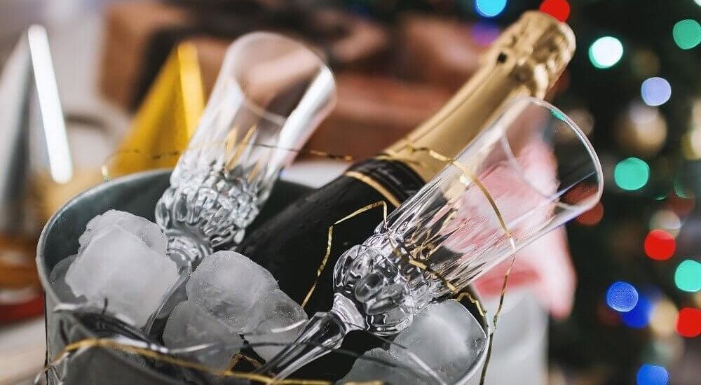 Flaschenkühler Champagner