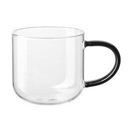 Henkelbecher 0,4 l Coppa Glass Schwarz ASA