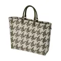 Grand-Shopper 42x16x32 cm Mayfair Olive mit Champagner-Musterung Handed By
