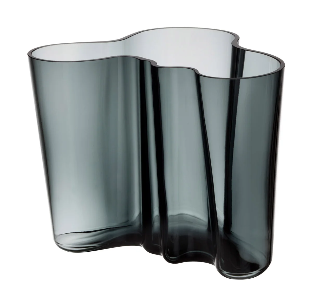 Vase 16 cm Alvar Aalto Dunkelgrau