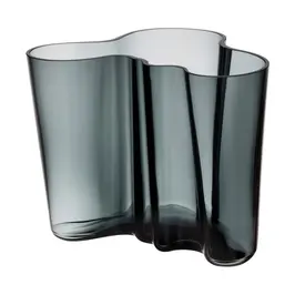 Vase 16 cm Alvar Aalto Dunkelgrau Iittala