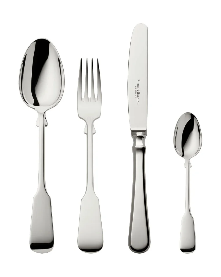 Menübesteck-Set 4-tlg. Spaten 150 g versilbert
