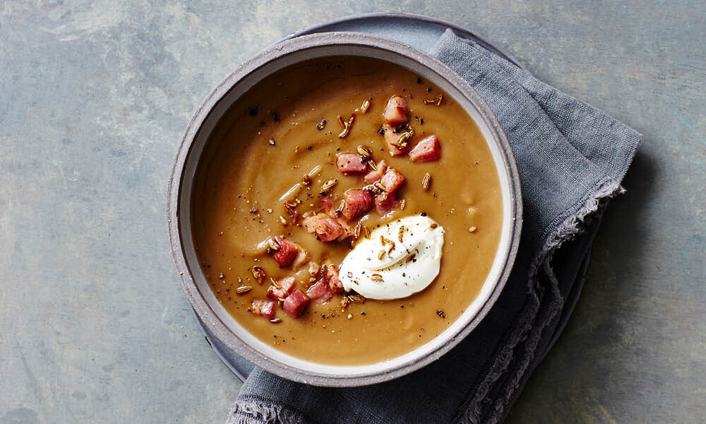 Tischwelt Rezept Schinken Kastanien Suppe DK Verlag Pürierstab