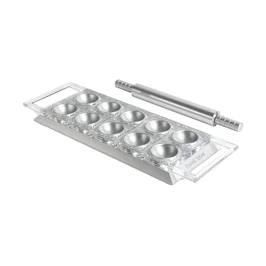 Ravioli Tablett 34x12 cm silber Marcato