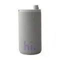 Reisebecher hi. 0,35 l grau Design Letters