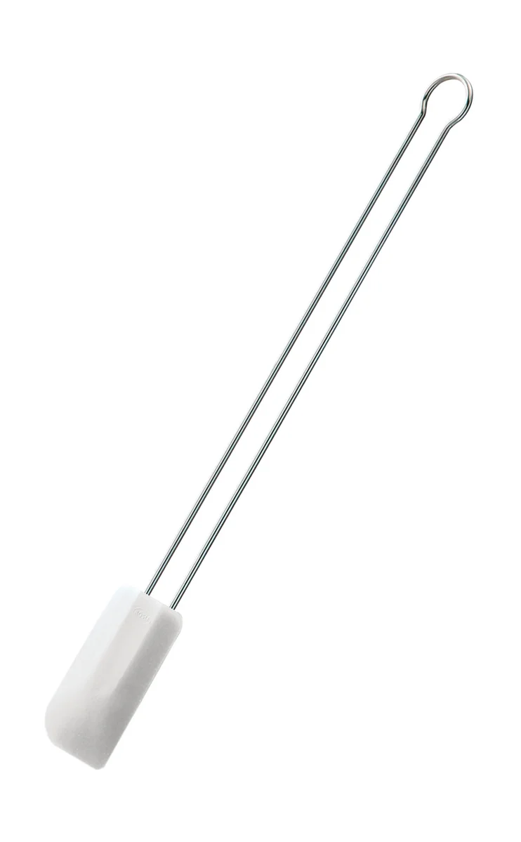 Teigschaber 26 cm Silikon weiß