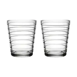 Trinkglas 2er-Set 0,22 l Aino Aalto Klar Iittala