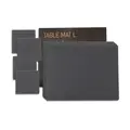 Tischset L 4er-Geschenkset Square Nupo anthracite LINDDNA